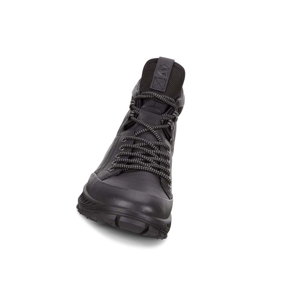 Men's Ecco Exostrike Hydromax Hiking & Trail Black | Canada 567KOR